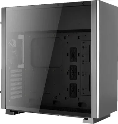 Produktbild von Aerocool Glo, Midi Tower, PC, Schwarz, ATX, CEB, micro ATX, Mini-ITX, Blau, Grün, Rot, Vorderseite