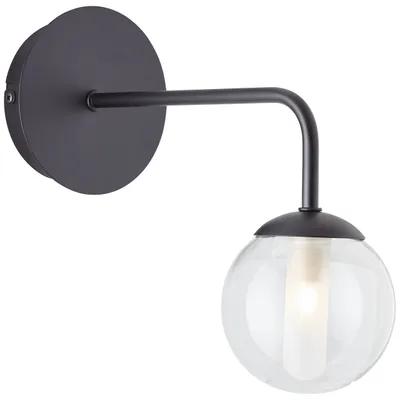 Productafbeelding van Zwarte wandlamp Gitse rond
