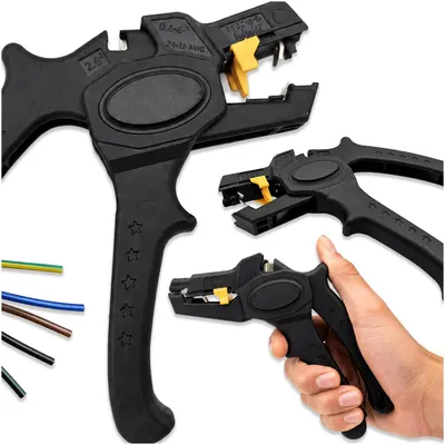 Obrázek produktu pro Automatické odizolovací kleště 0,2–6 mm² s řezačkou kabelů, 24–10 AWG