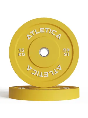 Produktbild von ATLETICA Color Bumper Plates | 2 x 15kg | Paarweise | Ø 50 mm Edelstahlring