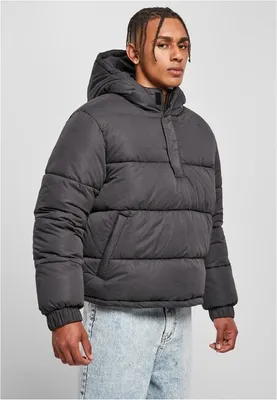 Produktbild von TB4473 - Hooded Cropped Pull Over Jacket black 4XL
