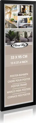 Produktbild von Poster-Rahmen 33 x 95cm schwarz - Rahmen