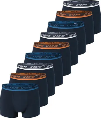 Produktbild von uncover by Schiesser 9er Pack Baumwolle Retro Short / Pant Sportlich-moderne Retro Shorts, Perfekte Passform, Mit auffälligem Schriftzug