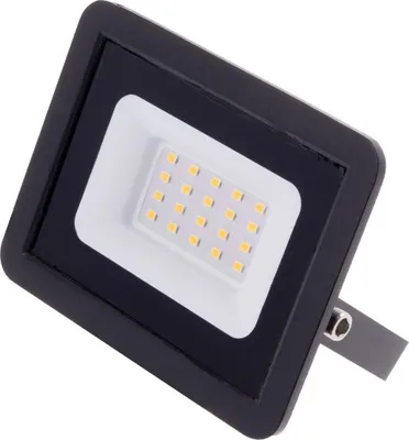 Obrázek produktu pro T-LED Černý LED reflektor 20W Economy Barva světla: Studená bílá 103006