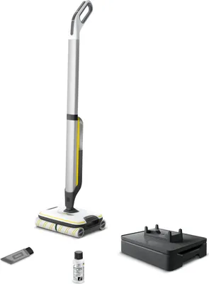 Zdjęcie produktu dla Kärcher FC 7 CORDLESS, Elektryczna miotła, Bez worka, Czarny, Biały, Żółty, 0,4 l, 0,2 l, Suchy i Mokry