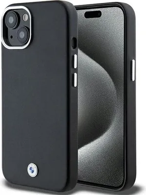 Productafbeelding van BMW Signature, metalen telefoonhoesje, compatibel met iPhone 14 Plus – Zwart