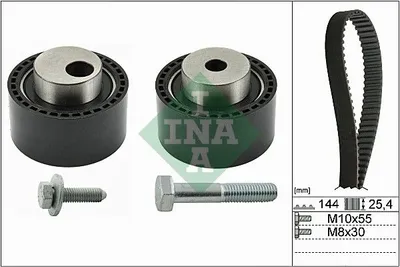 Produktbild von INA 530 0235 10 Zahnriemensatz passend für PEUGEOT 807 MPV
