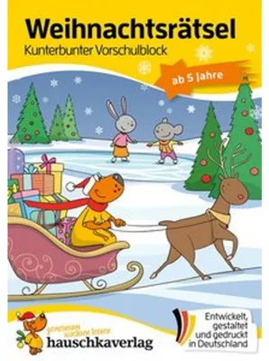 Produktbild von Weihnachtsrätsel - Kunterbunter Vorschulblock ab 5 Jahre