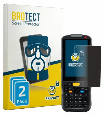 Produktbild von 2x BROTECT Sichtschutzfolie für Newland PT60 Narvalo Anti-Spy Privacy Sichtschutz Blickschutz Folie Blaulicht-Schutz