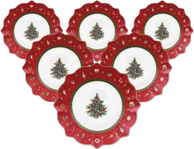 Produktbild von Villeroy & Boch Toy's Delight Frühstücksteller ø 24,5 cm rot 6er Set