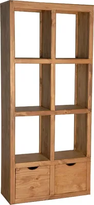 MiaMöbel Raumteiler Mexico Möbel 85x190x35 cm Landhausstil Massivholz Pinie Honig