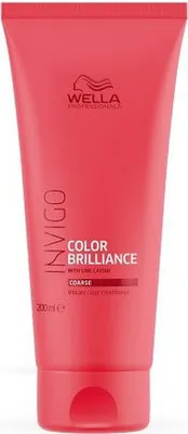 Produktbild von Wella Invigo Color Brilliance Coarse, Frauen, Professionelle Haarspülung, Gefärbtes Haar, Dickes Haar, Alle Farben, Farbschutz, Nährend, Schutz, 200 ml