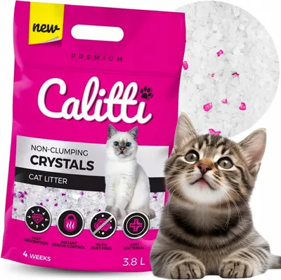 Produktbild von CALITTI Crystals Lavendel - Silikon-Katzenstreu 3.8l