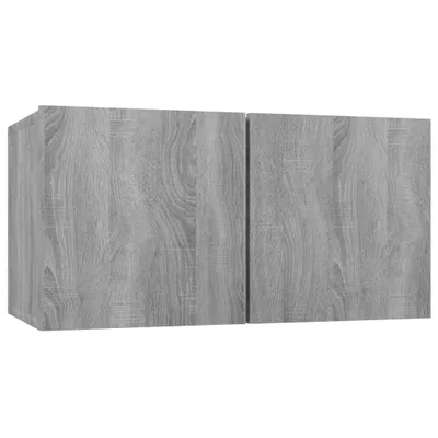 Produktbild von TV-Wandschrank Grau Sonoma 60x30x30 cm Holzwerkstoff