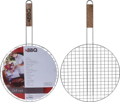 Obrázok produktu pre okrúhla mriežka na pečenie s priemerom 32 cm, drevená rukoväť