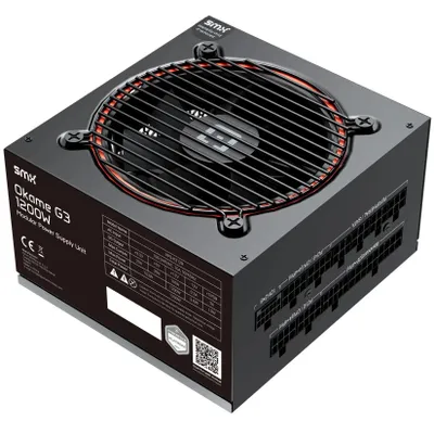 Produktbild von SMX® Okame G3 1200W, Cybnetics Platinum / 80 PLUS Platinum, ATX 3.1, PCIe 5.1 für GPUs, Voll Modular - PC-Netzteil