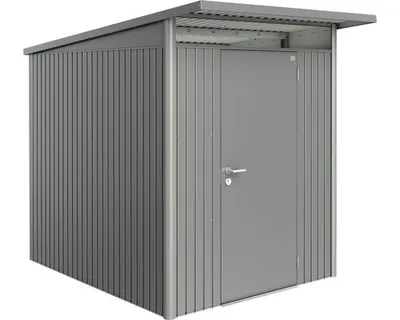 Produktbild von Biohort AvantGarde, Metallschuppen, Einzelbild, Schuppendach, Quarzmetallic grau, Stahl, Quarzmetallic grau