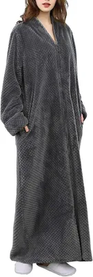 Productafbeelding van Dikke Warme Fleece Badjas met Capuchon