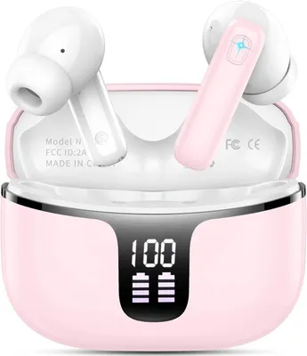 Produktbild von In Ear Kopfhörer mit 4 ENC Noise Cancelling Mics, 48Std HiFi Stereo mit LED-Anzeige, IP7 Wasserdicht Ohrhörer für Sport Bluetooth 5.4