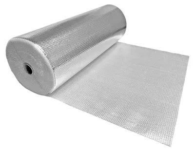 Produktbild von 1 Rolle ALU-TOP Luftpolsterfolie 120cm x 50m PET mit ALU metallisiert 4-lagig 230my