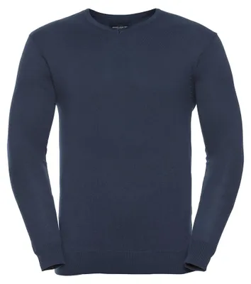 Immagine prodotto di Russell Collection - Felpa con scollo a V da uomo LT4384 (M) (blu scuro)