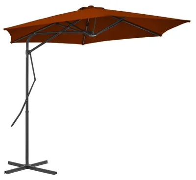 Obrázek produktu pro vidaXL Slunečník s ocelovou tyčí 300x230 cm terakota