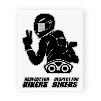 Immagine prodotto di Adesivo Rispetto per il motociclista 10x12cm
