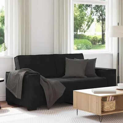 Produktbild von ZMH 2-Sitzer-Sofa Schwarz 140 cm Samt
