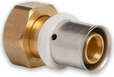 Produktbild von Selfio-Press Aluverbund Pressfitting Übergangsverschraubung Innengewinde 20 x 2 - 3/4' Eurokonus TH + U Kontur DVGW