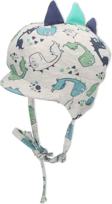 Produktbild von Solide Sonnenhut für Jungen mit Dino Print und Sonnenschutz