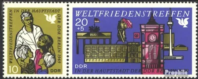Produktbild von Briefmarken DDR 1969 Mi WZd204 postfrisch Friedenstreffen