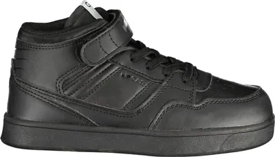 Immagine prodotto di Scarpa sportiva nera per bambini: calzata comoda con chiusura in velcro e lacci elastici