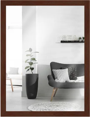 Produktbild von MendeFrames Spiegel Serie H960 Nussbaum 15x15 cm