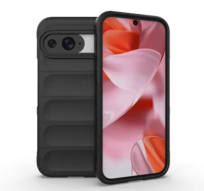 Produktbild von Mobigear Bumpy Schutzhülle für Google Pixel 9 Pro – Flexible TPU-Hülle, Rückseite – Schwarz