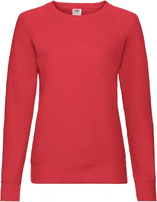 Produktbild von Lightweight Raglan Sweat Lady-Fit ,Farbe: rot ,Größe: XS