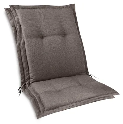 Produktbild von Beautissu 2x Set Gartenstuhlauflage Niedriglehner HighLux 105x50x7cm Taupe