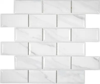 Produktbild von Keramikmosaik Metro Carrara Optik Fliesenspiegel Küchenrückwand BAD Dusche MOS26M-0203