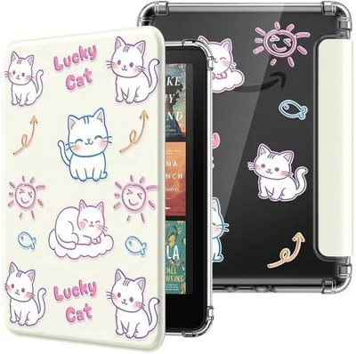 Produktbild von Kindle-Hülle – Ultra-klares TPU-Material – Stoßfest – Wasserdicht – Leicht – Auto-Wake/Sleep-Funktion – E-Reader-Hülle