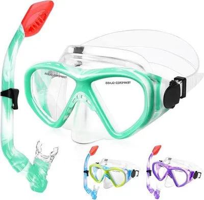 Produktbild von Kinder-Tauchbrille und Schnorchelset, rückstromsicher, 4-13 Jahre
