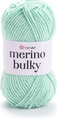 Produktbild von YarnArt Merino Bulky Mintgrün 841 - Weich, Warm & Dick 100g/100m für Wintermode