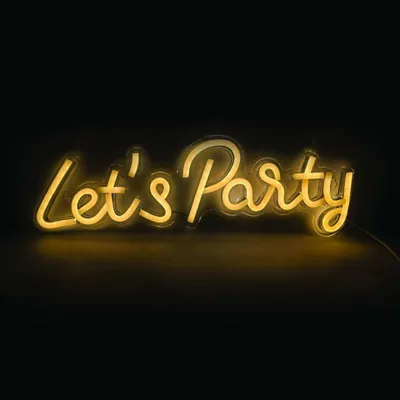 Zdjęcie produktu dla Oświetlenie ścienne neonowe ACA LETS PARTY, 125 diod LED, złącze USB, przewód zasilający o długości 2 m, ciepła biel, stopień ochrony IP20, 41 x 1,6 x 13,5 cm, X131251716
