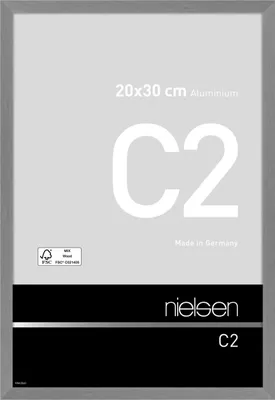 Produktbild von nielsen Aluminium Bilderrahmen C2, 20x30 cm, Struktur Grau Matt