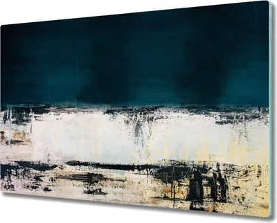 Produktbild von Coloray Hackbrett Kochplattenabdeckung Herdabdeckplatte 80x52 cm Schneidebrett Küchenbrett - Wasser Strand