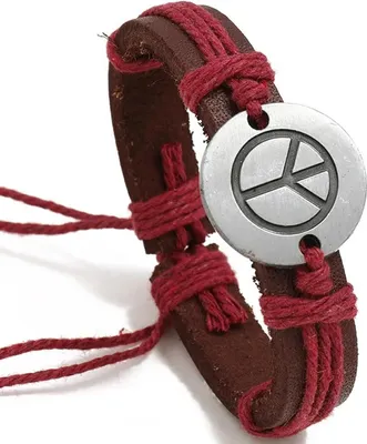 Produktbild von Peace Armband in Bordeaux – Stilvoller Schmuck KP33222