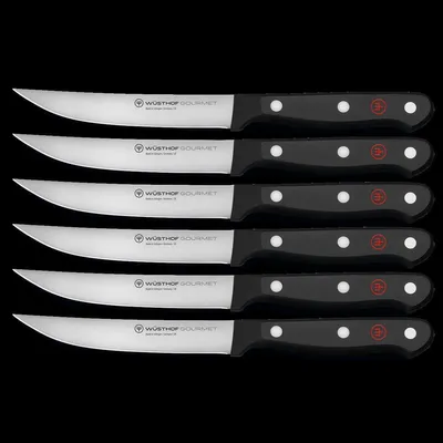 Image de Jeu de couteaux à steak de Wüsthof Gourmet avec 6 couteaux