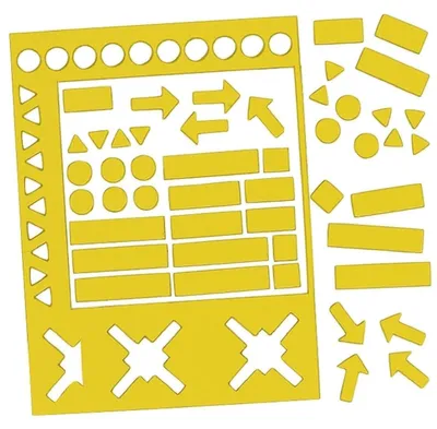 Produktbild von Legamaster Magnetsymbole sortiert 20mm gelb, Kunststoff, 134 mm, 1,7 mm, 199 mm, 118 g, 199 mm