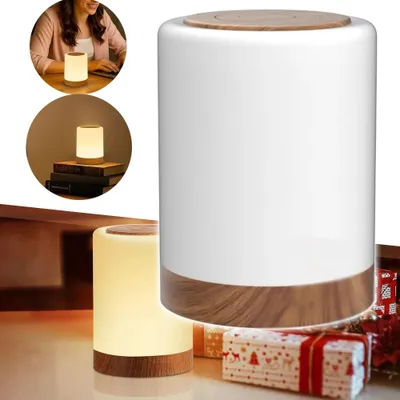 Produktbild von Kleiner Lampenschirm für den Nachttisch - Nachttischlampe - Für Schlafzimmer, Wohnzimmer, Studentenwohnheim, Zuhause und Büro