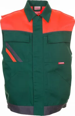 Produktbild von Planam Weste Visline, Gr. 3XL grün/orange/schiefer