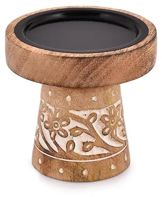 Immagine prodotto di Candele in legno di mango, ideali per decorazioni di matrimonio e per la tavola