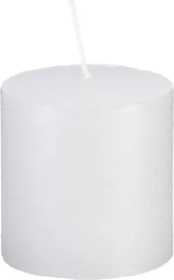 Produktbild von Rustic Stumpenkerzen weiss, 250 x 80 mm, 1 Stück, Original Qualitäts durchgefärbte Kerzen Germany